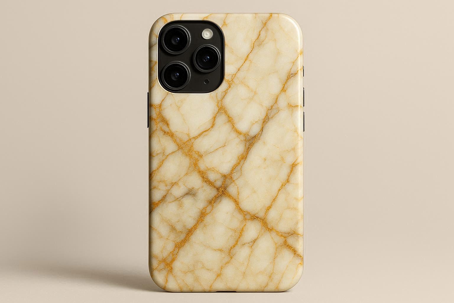 Luxury Marble Pattern Solid Color Phone Case - Image 1