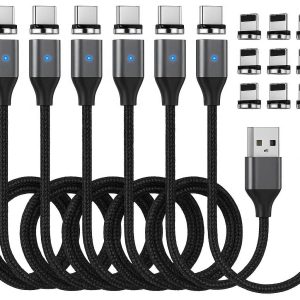 Magnetic USB C Charging Cable Set 5 Pack