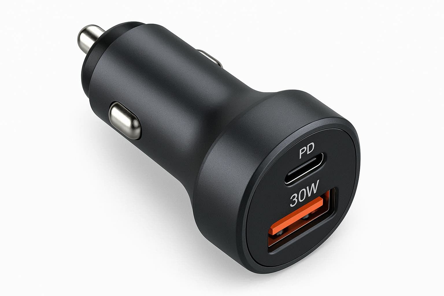 USB C Car Charger Adapter 30W Dual Port - Image 1