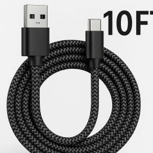 Braided USB C Cable 10ft Extra Long