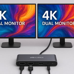 USB C Dock for Dual Monitor 4K