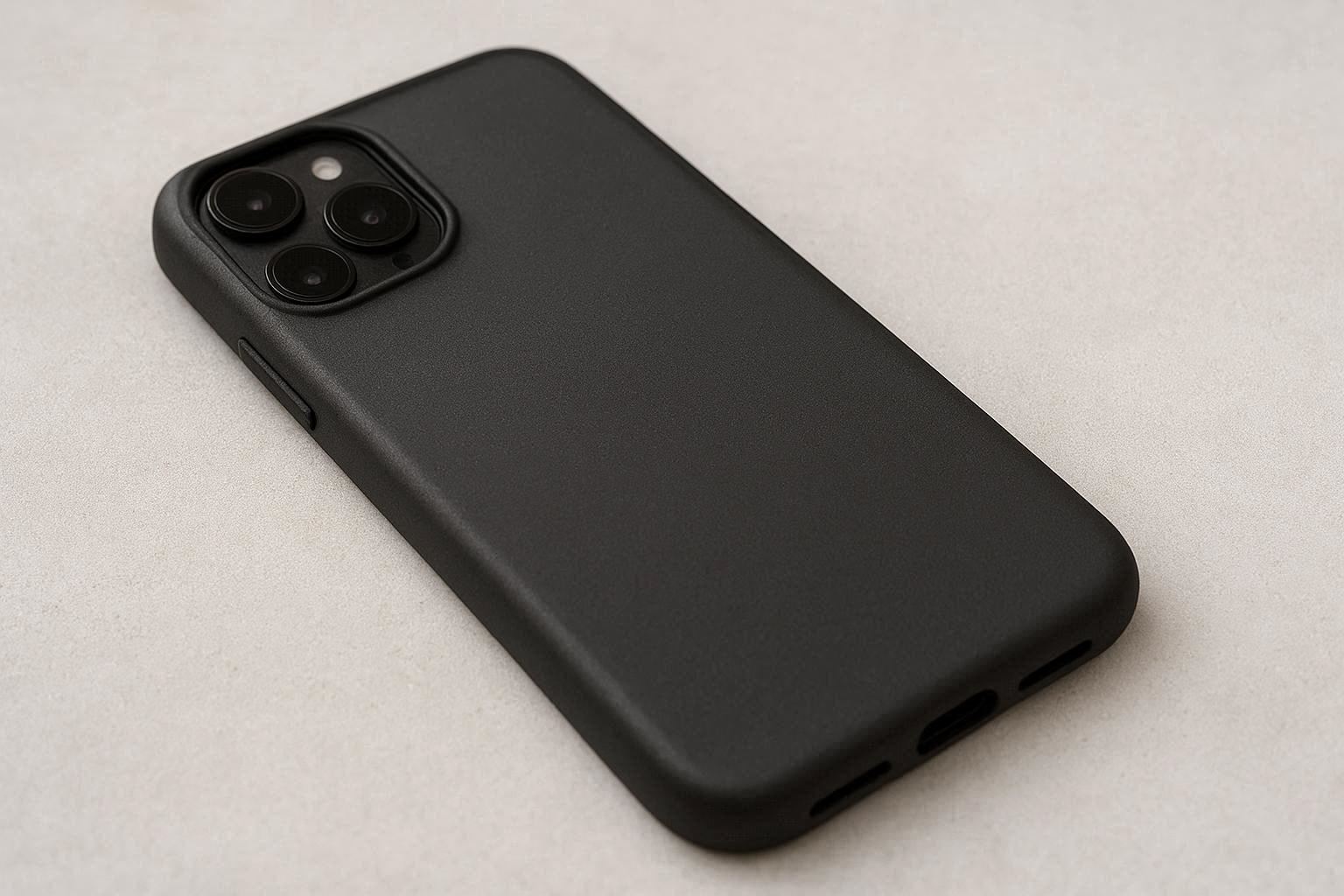 Anti Glare Matte Phone Case with Lanyard Hole - Image 1